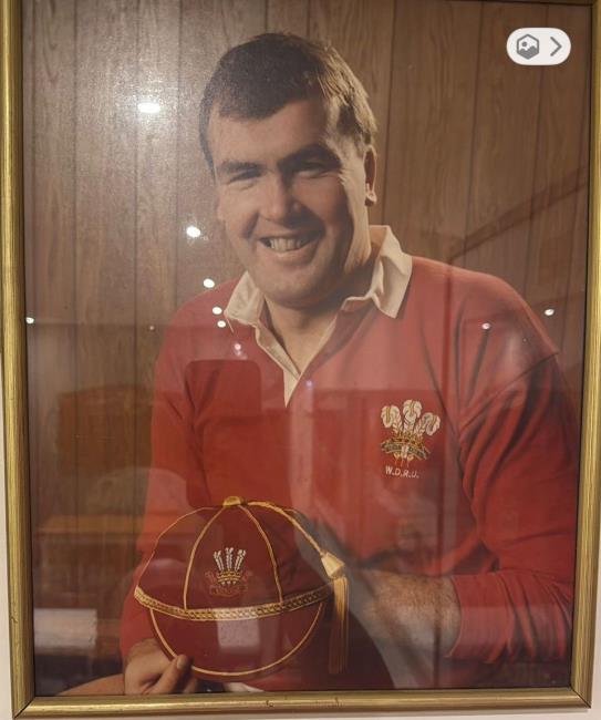 Dai Bennett in his Welsh jersey